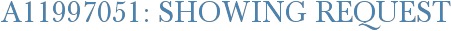 A11997051: Showing Request