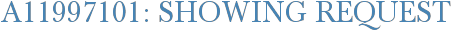 A11997101: Showing Request