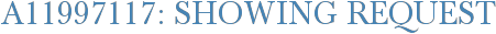 A11997117: Showing Request