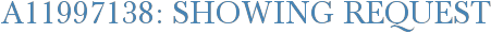 A11997138: Showing Request