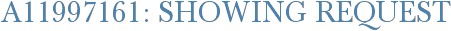 A11997161: Showing Request