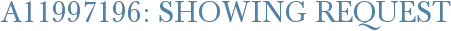 A11997196: Showing Request
