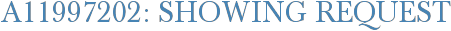A11997202: Showing Request