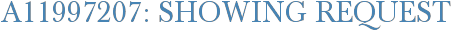 A11997207: Showing Request