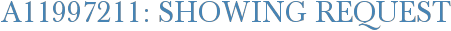 A11997211: Showing Request