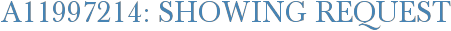 A11997214: Showing Request
