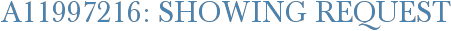 A11997216: Showing Request