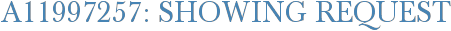 A11997257: Showing Request
