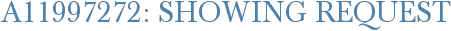A11997272: Showing Request
