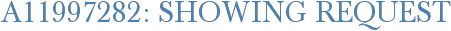 A11997282: Showing Request