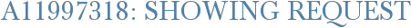 A11997318: Showing Request