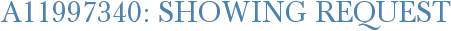 A11997340: Showing Request