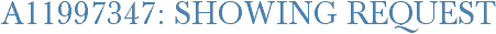 A11997347: Showing Request