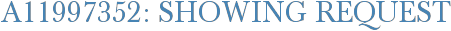 A11997352: Showing Request