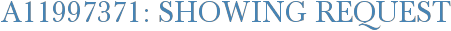 A11997371: Showing Request