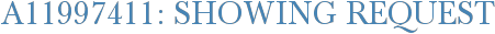 A11997411: Showing Request