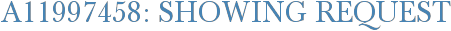 A11997458: Showing Request