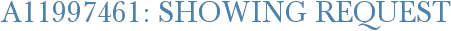 A11997461: Showing Request