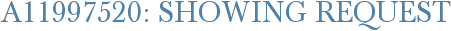 A11997520: Showing Request
