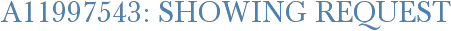 A11997543: Showing Request