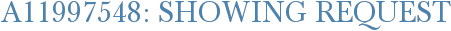 A11997548: Showing Request