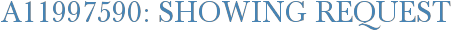 A11997590: Showing Request