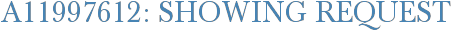 A11997612: Showing Request