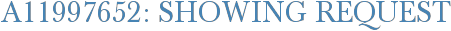 A11997652: Showing Request