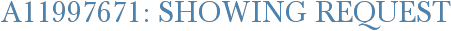 A11997671: Showing Request