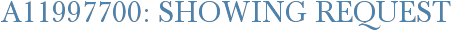 A11997700: Showing Request