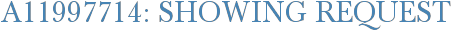 A11997714: Showing Request