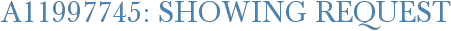 A11997745: Showing Request