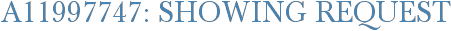 A11997747: Showing Request