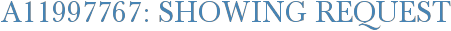 A11997767: Showing Request