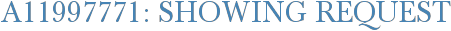 A11997771: Showing Request