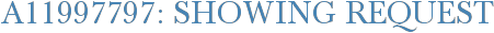 A11997797: Showing Request