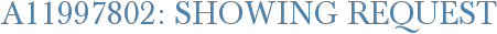 A11997802: Showing Request