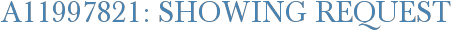 A11997821: Showing Request