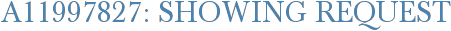 A11997827: Showing Request
