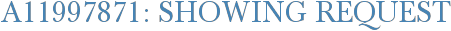 A11997871: Showing Request