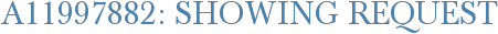 A11997882: Showing Request