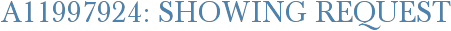 A11997924: Showing Request