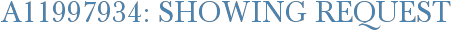 A11997934: Showing Request