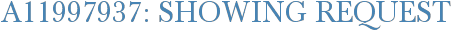 A11997937: Showing Request