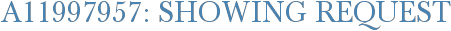 A11997957: Showing Request