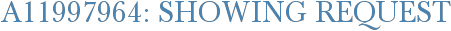 A11997964: Showing Request