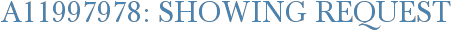 A11997978: Showing Request