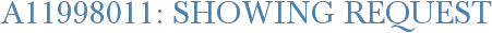 A11998011: Showing Request