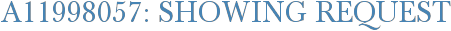 A11998057: Showing Request