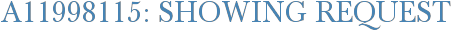 A11998115: Showing Request